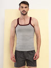 T.T. Men|Desire Premium|Pure Cotton|Rib Gym Vest|Breathable, Soft & Stretchable Innerwear For Men | Gym, Sports & Daily Wear|Pack Of 2|Grey,Navy