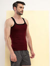 T.T. Men|Desire Premium|Pure Cotton|Rib Gym Vest|Breathable, Soft & Stretchable Innerwear For Men | Gym, Sports & Daily Wear|Pack Of 2|Grey,Maroon