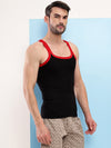 T.T. Men|Desire Premium|Pure Cotton|Rib Gym Vest|Breathable, Soft & Stretchable Innerwear For Men | Gym, Sports & Daily Wear|Pack Of 2|Black,Maroon