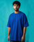 T.T. Men Oversized Fit Cotton Round Neck Tees Royal Blue