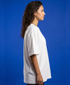 T.T. Women Oversized Fit Cotton Round Neck Tees White