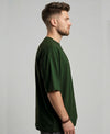 T.T. Men Oversized Fit Cotton Round Neck Tees Green