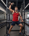 T.T. Men|Titanic Premium Gym Vest|Pure Cotton|Rib Fabric|Moisture-Wicking, Breathable & Stretchable Sleeveless Undershirt| Ideal For Gym, Sports & Daily Wear|Pack Of 1|Red