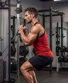 T.T. Men|Titanic Premium Gym Vest|Pure Cotton|Rib Fabric|Moisture-Wicking, Breathable & Stretchable Sleeveless Undershirt| Ideal For Gym, Sports & Daily Wear|Pack Of 1|Red