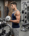 T.T. Men|Titanic Premium Gym Vest|Pure Cotton|Rib Fabric|Moisture-Wicking, Breathable & Stretchable Sleeveless Undershirt| Ideal For Gym, Sports & Daily Wear|Pack Of 1|Navy