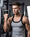 T.T. Men|Titanic Premium Gym Vest|Pure Cotton|Rib Fabric|Moisture-Wicking, Breathable & Stretchable Sleeveless Undershirt| Ideal For Gym, Sports & Daily Wear|Pack Of 1|Grey Melange