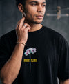 T.T. Men|Oversized Printed T-Shirt|Round Neck|Soft Breathable Cotton Fabric | Street , Casual & Outdoor Wear Tees|Big Print|Black