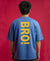 T.T. Men|Oversized Printed T-Shirt|Round Neck|Soft Breathable Cotton Fabric | Street , Casual & Outdoor Wear Tees|Big Print|Sky Blue
