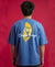 T.T. Men|Oversized Printed T-Shirt|Round Neck|Soft Breathable Cotton Fabric | Street , Casual & Outdoor Wear Tees|Big Print|Sky Blue