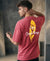 T.T. Men|Oversized Printed T-Shirt|Round Neck|Soft Breathable Cotton Fabric | Street , Casual & Outdoor Wear Tees|Big Print|Pink