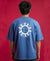 T.T. Men|Oversized Printed T-Shirt|Round Neck|Soft Breathable Cotton Fabric | Street , Casual & Outdoor Wear Tees|Big Print|Sky Blue
