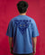 T.T. Men|Oversized Printed T-Shirt|Round Neck|Soft Breathable Cotton Fabric | Street , Casual & Outdoor Wear Tees|Big Print|Sky Blue