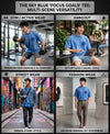 T.T. Men|Oversized Printed T-Shirt|Round Neck|Soft Breathable Cotton Fabric | Street , Casual & Outdoor Wear Tees|Big Print|Sky Blue