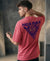 T.T. Men|Oversized Printed T-Shirt|Round Neck|Soft Breathable Cotton Fabric | Street , Casual & Outdoor Wear Tees|Big Print|Pink