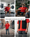 T.T. Men|Oversized Printed T-Shirt|Round Neck|Soft Breathable Cotton Fabric | Street , Casual & Outdoor Wear Tees|Big Print|Red