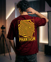 T.T. Men|Oversized Printed T-Shirt|Round Neck|Soft Breathable Cotton Fabric | Street , Casual & Outdoor Wear Tees|Big Print|Maroon