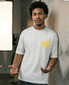 T.T. Men|Oversized Printed T-Shirt|Round Neck|Soft Breathable Cotton Fabric | Street , Casual & Outdoor Wear Tees|Big Print|Grey Melange