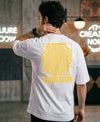 T.T. Men|Oversized Printed T-Shirt|Round Neck|Soft Breathable Cotton Fabric | Street , Casual & Outdoor Wear Tees|Big Print|White