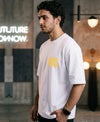 T.T. Men|Oversized Printed T-Shirt|Round Neck|Soft Breathable Cotton Fabric | Street , Casual & Outdoor Wear Tees|Big Print|White