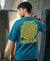 T.T. Men|Oversized Printed T-Shirt|Round Neck|Soft Breathable Cotton Fabric | Street , Casual & Outdoor Wear Tees|Big Print|Teal Blue