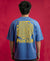 T.T. Men|Oversized Printed T-Shirt|Round Neck|Soft Breathable Cotton Fabric | Street , Casual & Outdoor Wear Tees|Big Print|Sky Blue