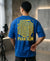 T.T. Men|Oversized Printed T-Shirt|Round Neck|Soft Breathable Cotton Fabric | Street , Casual & Outdoor Wear Tees|Big Print|Royal Blue