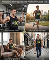 T.T. Men Cool Cotton Printed Regular Fit Round Neck Muscle Tees Black