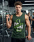 T.T. Men Cool Cotton Printed Regular Fit Round Neck Muscle Tees Forest Green