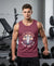 T.T. Men Cool Cotton Printed Regular Fit Round Neck Muscle Tees Onion