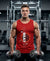 T.T. Men Cool Cotton Printed Regular Fit Round Neck Muscle Tees Red