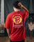 T.T. Men|Oversized Printed T-Shirt|Round Neck|Soft Breathable Cotton Fabric | Street , Casual & Outdoor Wear Tees|Snake Print|Red