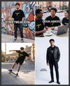 T.T. Men|Oversized Printed T-Shirt|Round Neck|Soft Breathable Cotton Fabric | Street , Casual & Outdoor Wear Tees|Nyc Print|Black