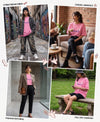 T.T. Women|Oversized Printed T-Shirt|Round Neck|Soft Breathable Cotton Fabric | Street , Casual & Outdoor Wear Tees|Peace Print|Pink