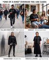 T.T. Women|Oversized Printed T-Shirt|Round Neck|Soft Breathable Cotton Fabric | Street , Casual & Outdoor Wear Tees|Love Print|Black