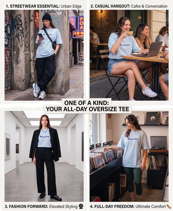 T.T. Women|Oversized Printed T-Shirt|Round Neck|Soft Breathable Cotton Fabric | Street , Casual & Outdoor Wear Tees|Love Print|Baby Blue