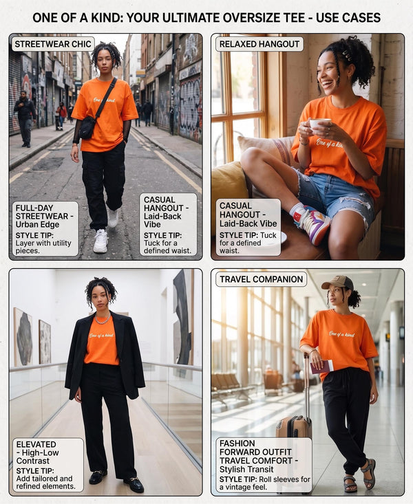 T.T. Women|Oversized Printed T-Shirt|Round Neck|Soft Breathable Cotton Fabric | Street , Casual & Outdoor Wear Tees|Love Print|Orange