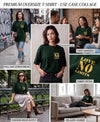 T.T. Women|Oversized Printed T-Shirt|Round Neck|Soft Breathable Cotton Fabric | Street , Casual & Outdoor Wear Tees|No Limit Print|Green