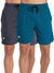 T.T. MenSolid Cotton Blend Shorts With Zipper & Back Pocket|Pack Of 2|Anthra,Airforce