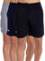 T.T. MenSolid Cotton Blend Shorts With Zipper & Back Pocket|Pack Of 3|Navy,Black,Grey