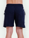T.T. MenSolid Cotton Blend Shorts With Zipper & Back Pocket|Pack Of 3|Navy,Black,Grey
