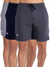 T.T. MenSolid Cotton Blend Shorts With Zipper & Back Pocket|Pack Of 3|Anthra,Navy,Grey