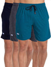 T.T. MenSolid Cotton Blend Shorts With Zipper & Back Pocket|Pack Of 3|Airforce,Anthra,Navy