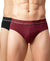 Hiflyers Men|Soft Breathable Odour-Free Cotton Lycra Fabric|Regular Fit|Comfortable Everyday Innerwear Brief|Pack Of 2|Maroon,Black