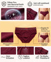 Hiflyers Men|Soft Breathable Odour-Free Cotton Lycra Fabric|Regular Fit|Comfortable Everyday Innerwear Brief|Pack Of 2|Maroon,Black