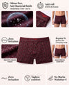 Hiflyers Men|Soft Breathable Odour-Free Cotton Lycra Fabric|Regular Fit|Stylish Geometrical Design Printed Trunk|Maroon