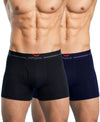 Hiflyers Men|Soft Breathable Odour-Free Cotton Lycra Fabric|Regular Fit|Comfortable Everyday Innerwear Trunk|Pack Of 2|Navy,Black
