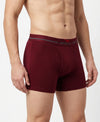 Hiflyers Men|Soft Breathable Odour-Free Cotton Lycra Fabric|Regular Fit|Comfortable Everyday Innerwear Trunk|Pack Of 2|Maroon,Grey