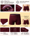 Hiflyers Men|Soft Breathable Odour-Free Cotton Lycra Fabric|Regular Fit|Comfortable Everyday Innerwear Trunk|Pack Of 2|Maroon,Grey
