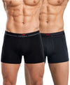 Hiflyers Men|Soft Breathable Odour-Free Cotton Lycra Fabric|Regular Fit|Comfortable Everyday Innerwear Trunk|Pack Of 2|Grey,Black