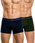 Hiflyers Men|Soft Breathable Odour-Free Cotton Lycra Fabric|Regular Fit|Comfortable Everyday Innerwear Trunk|Pack Of 2|Navy,Olive